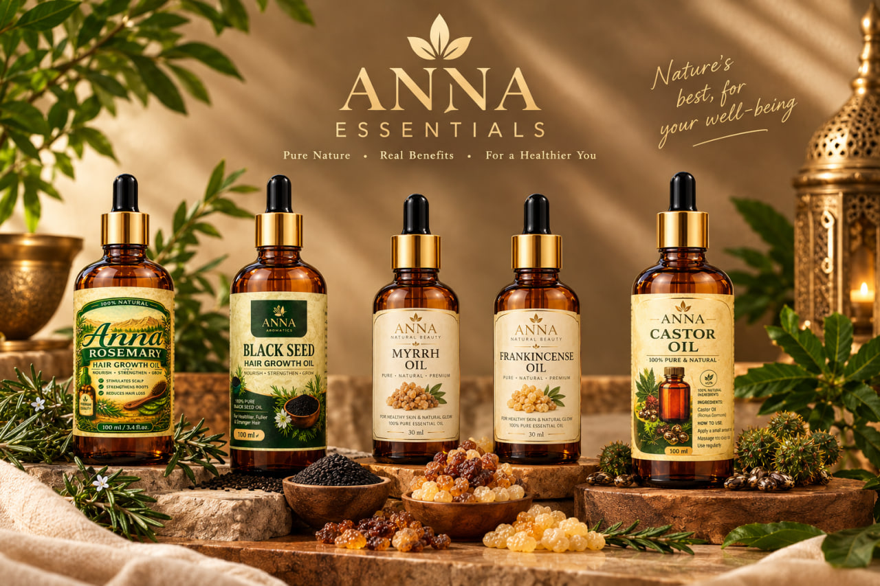 The complete Anna Essentials oil collection — Pure Nature. Real Benefits.